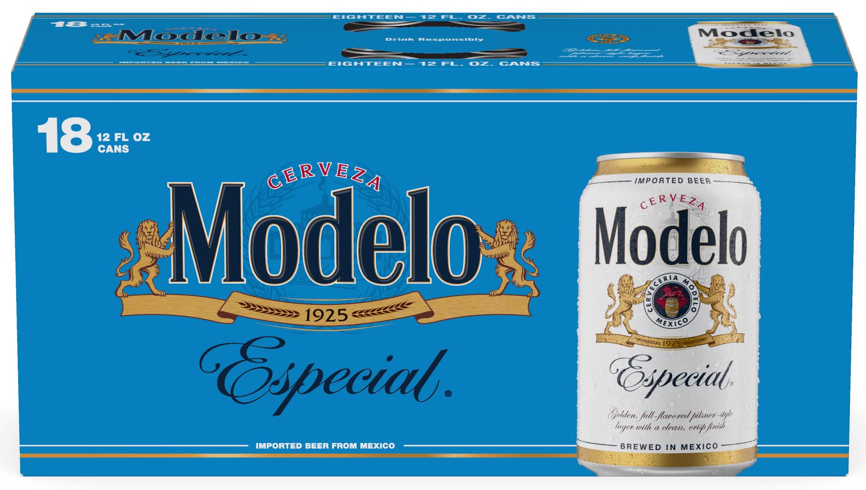 Modelo Especial Mexican Lager Import Beer (18 x 12 fl oz)