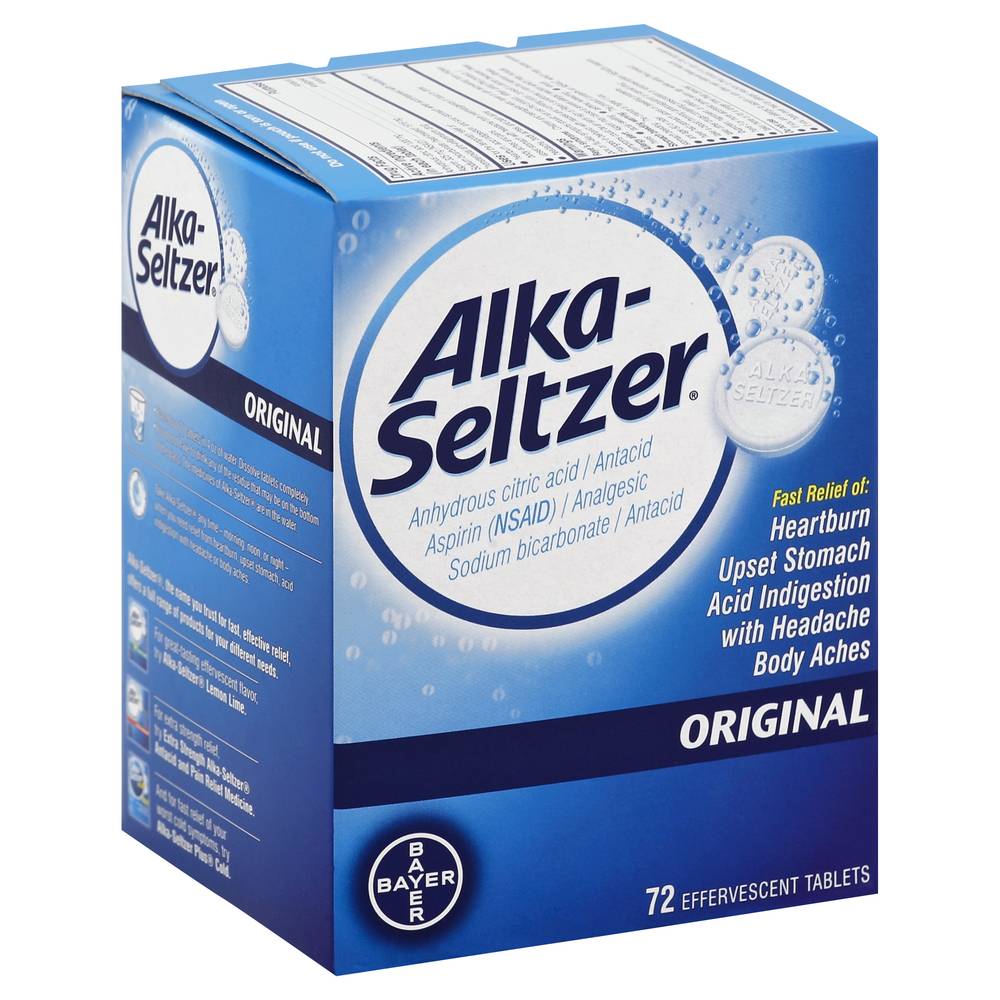 Alka-Seltzer Antacid Analgesic Effervescent Tablets (12 oz)