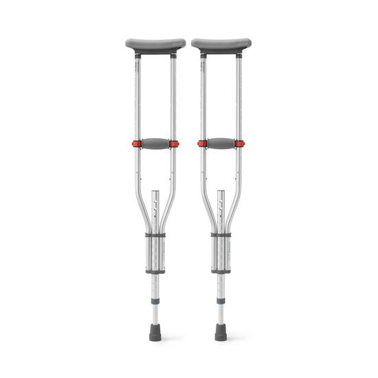 CVS Health Knock Down Universal Aluminum Crutches, 1 Pair