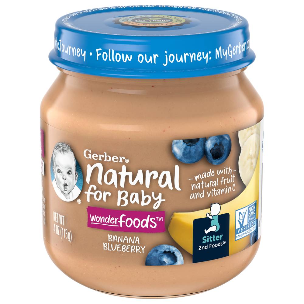 Gerber Natural Wonder Foods For Baby (banana - blueberry)