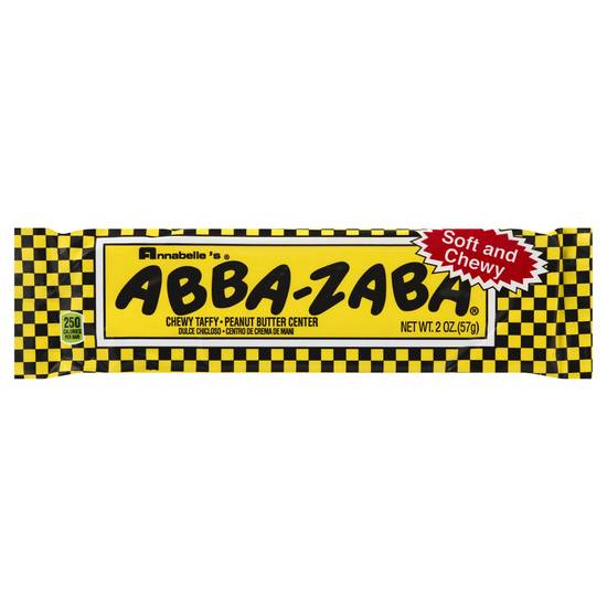 Abba-Zaba Soft and Chewy Taffy Peanut Butter Center Candy (2 oz)