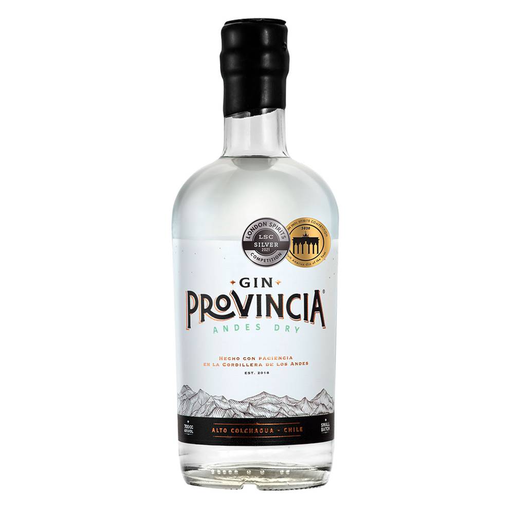 Gin provincia gin andes dry 40° (botella 700 ml)