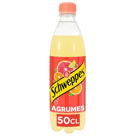Schweppes - Soda aux saveurs de 4 agrumes (500 ml)
