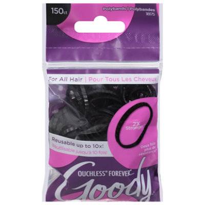Goody Polyband Forever Black 150ct - 150 CT
