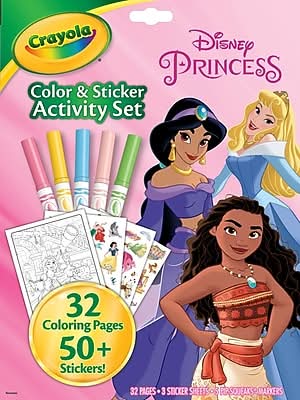 Crayola Disney Princess Color & Sticker Activity Book (04-2745)