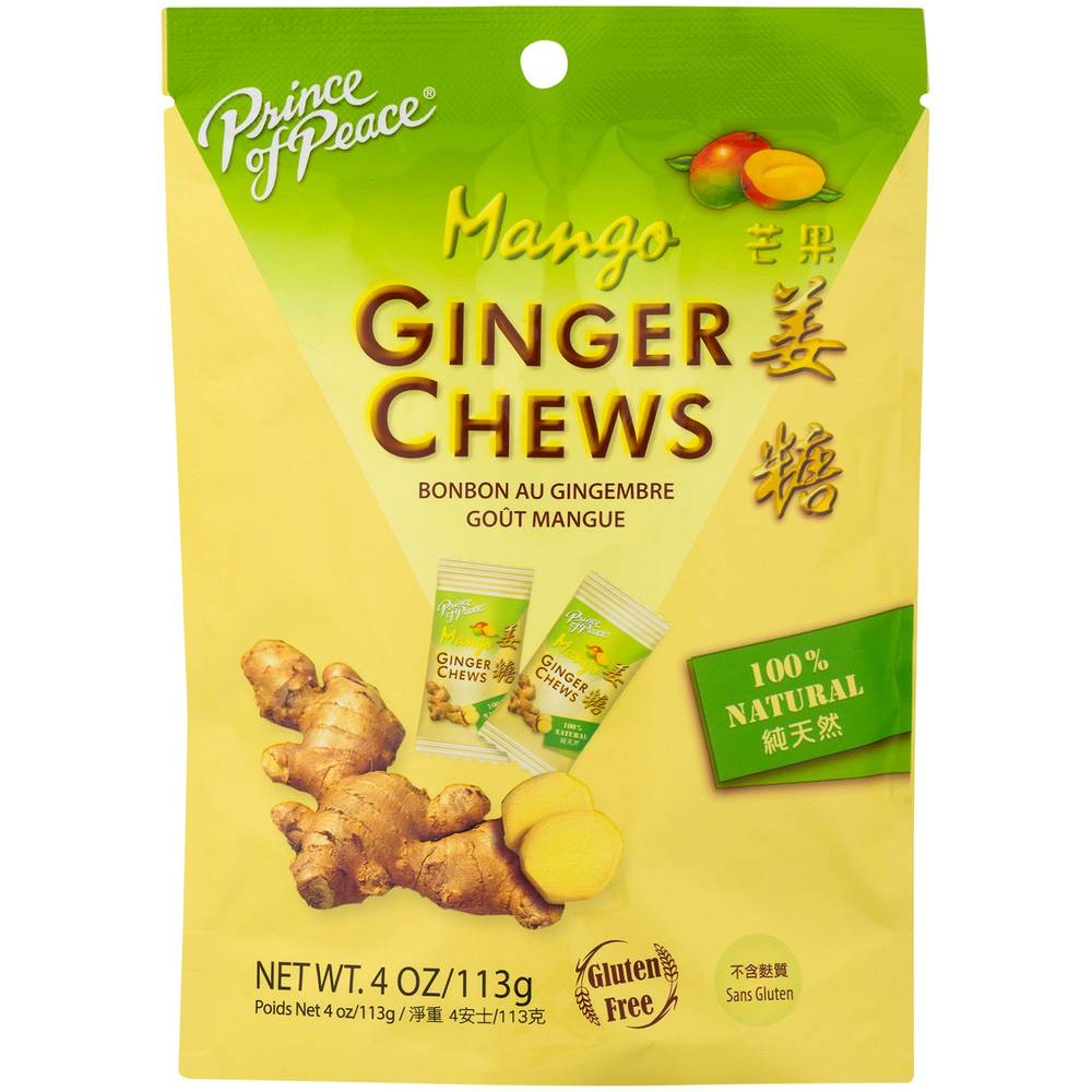 Ginger Chews - Mango(4 Ounces Chews)