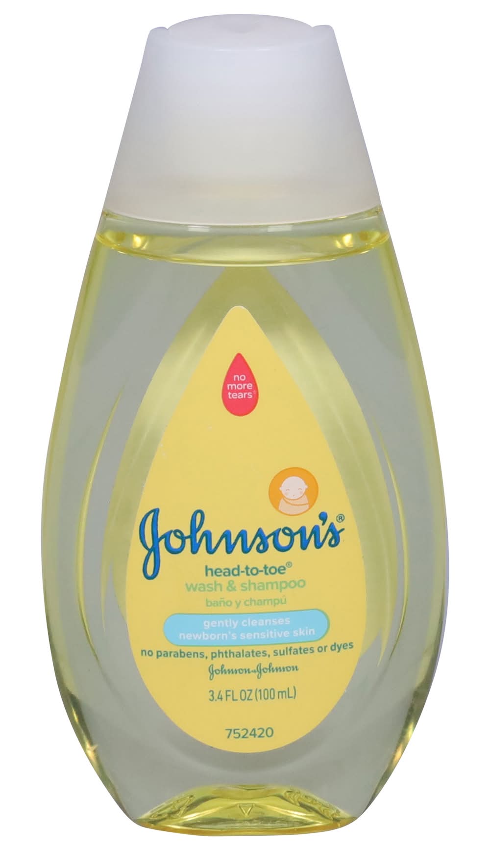 Johnson's Head-To-Toe Newborn Wash & Shampoo (3.4 fl oz)