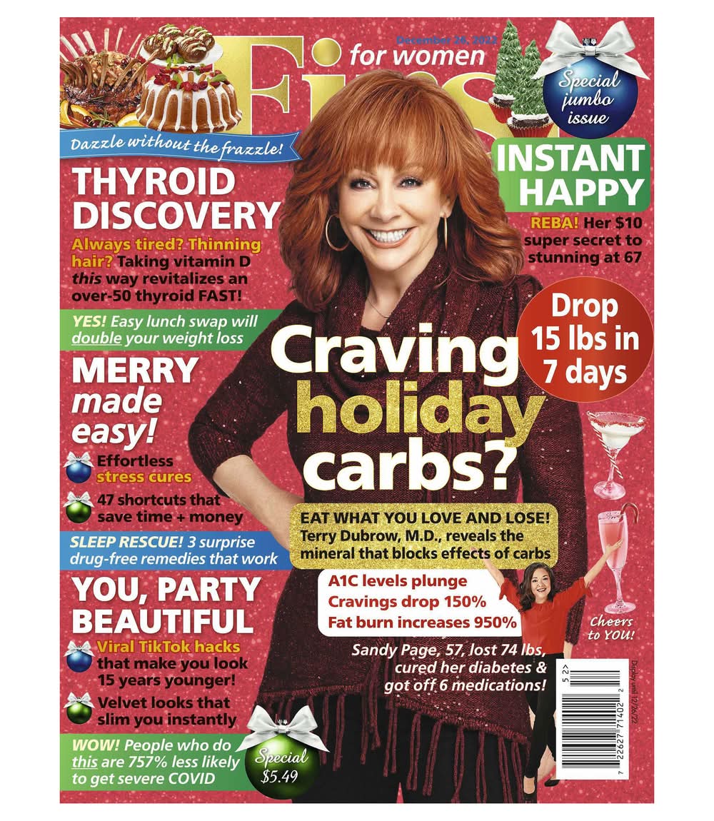First For Women Craving Holiday Carbs? Magazine