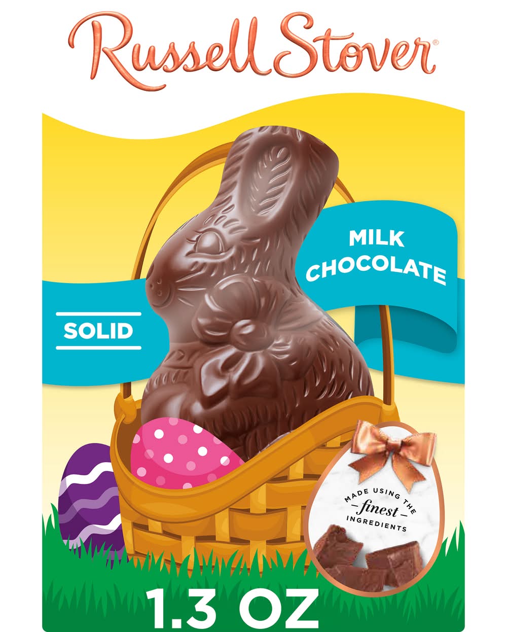 Russell Stover Solid Milk Chocolate Easter Bunny (1.3 oz)
