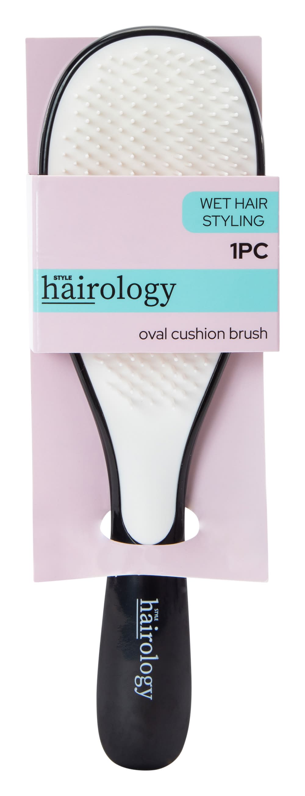 Oval Cushion Brush Black