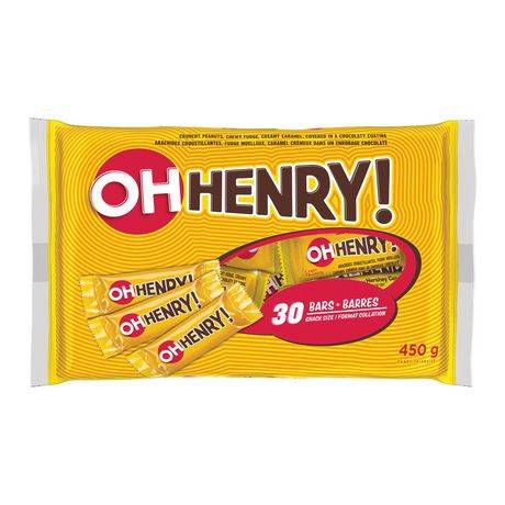 Oh Henry! Snack Sized Halloween Candy (450 g, 30 bars)