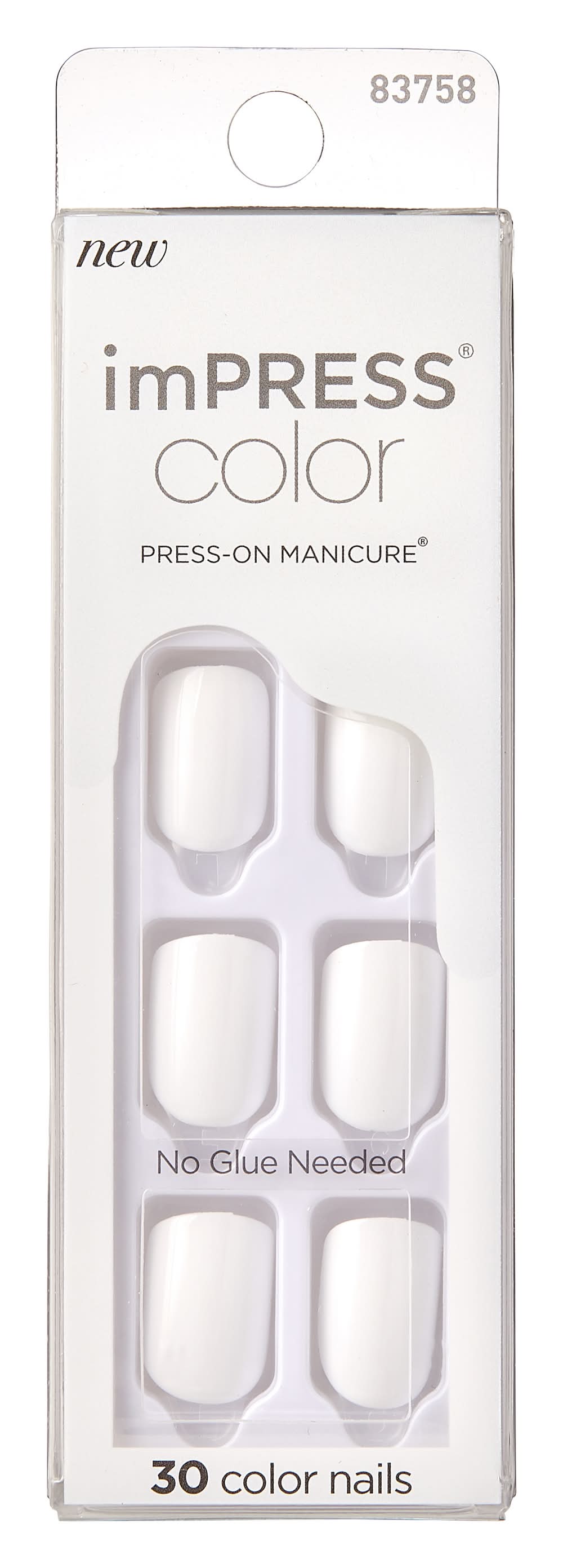 imPRESS Color Press-On Manicure, White or Wrong (0.64 oz)