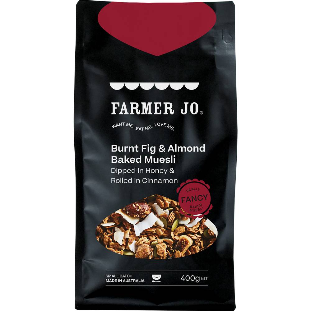 Farmer Jo Burnt Fig & Almond Baked Muesli (400g)