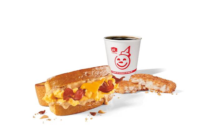 Bacon Brioche Stuffed Scrambler Combo