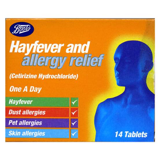 Boots Hayfever & Allergy Relief Tablets (14 pack)