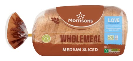 Morrisons Wholemeal Medium Sliced (800g)