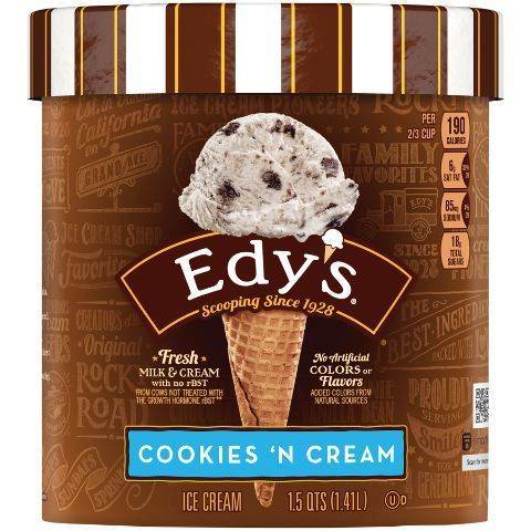 Edys Cookies N Cream 1.5 Quart