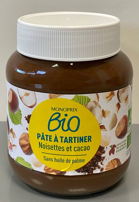 Monoprix Bio - Pâte à tartiner ( noisettes, cacao )