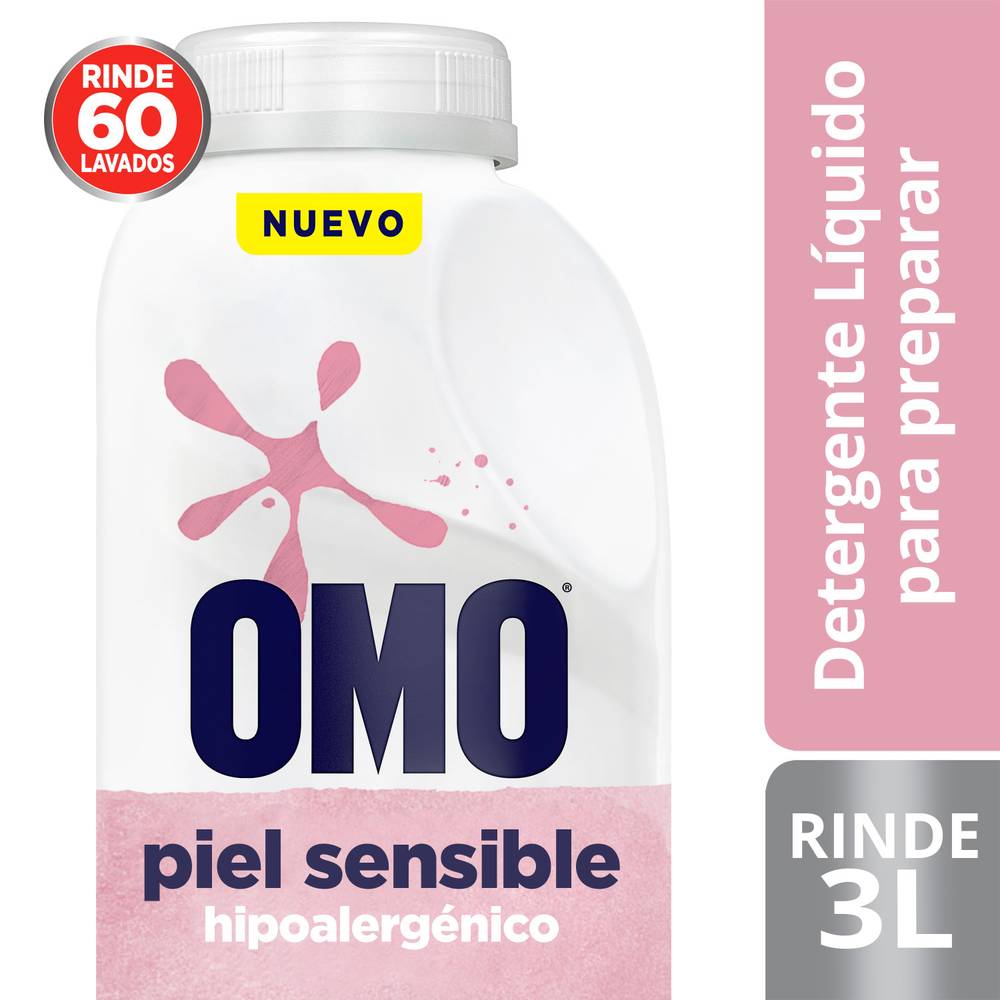 Omo detergente piel sensible diluible (botella 500 ml)