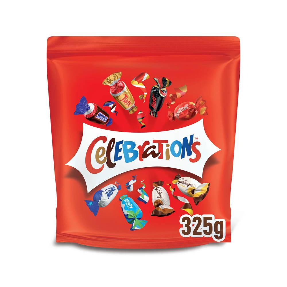 Celebrations Milk Chocolate Mini Chocolate & Biscuit Bars Sharing Pouch 370g