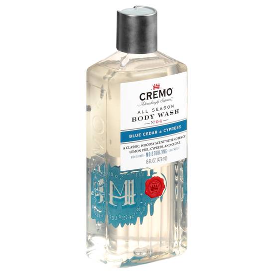 Cremo All Season No. 04 Blue Cedar & Cypress Body Wash (16 oz)