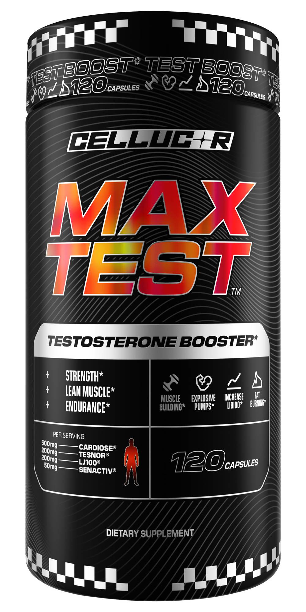 Cellucor Max Test Testosterone Booster Capsules (120 ct)