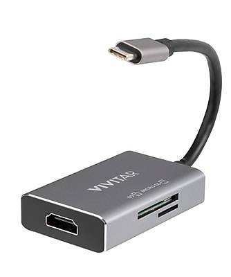 Vivitar Usb-C To Sd/Sdhc and Microsd Card Reader For Type-C Enabled Devices (viv-rw-7203)