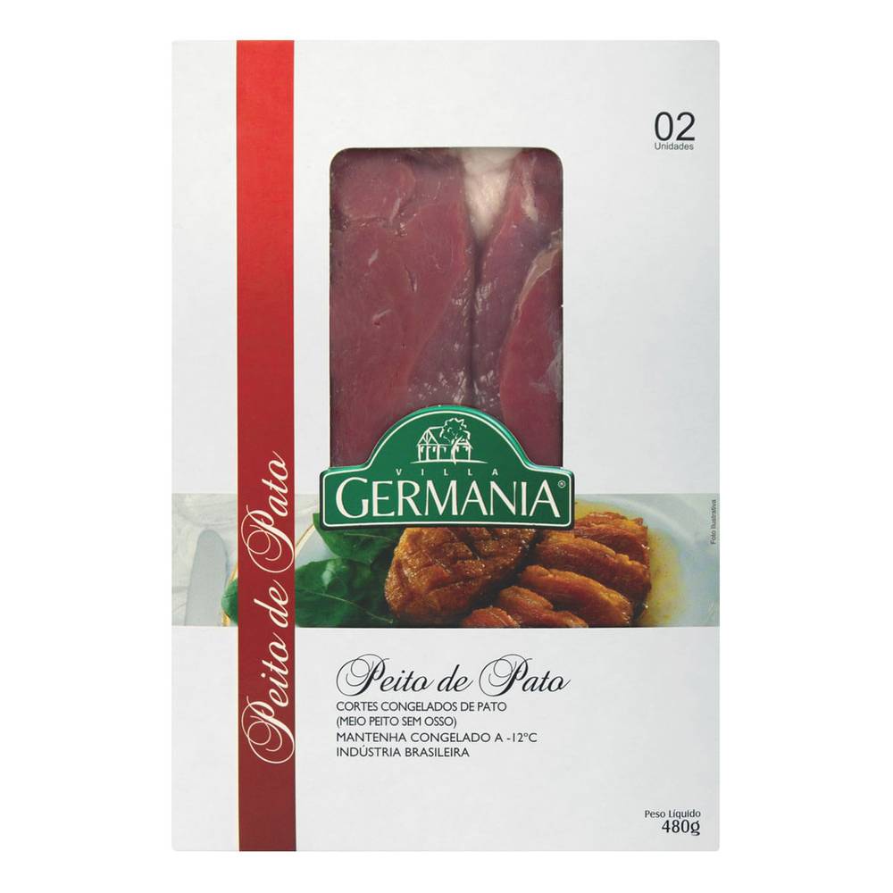 Villa germania peito de pato congelado (480g)