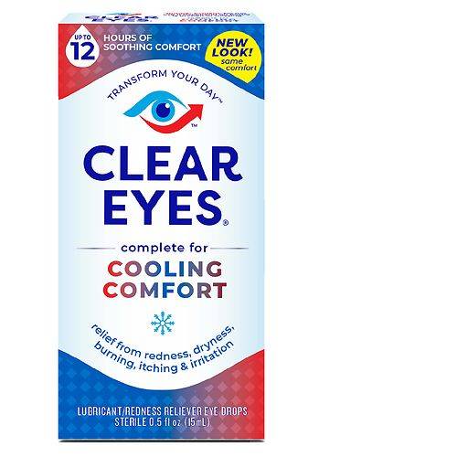 Clear Eyes Cooling Comfort Redness Relief Eye Drops - 0.5 fl oz