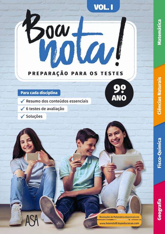Boa Nota! Preparação para os Testes - 9.º Ano de Carla Teixeira, Fani Lopes, Sofia Duarte e Filipa Carvalho - Volume I