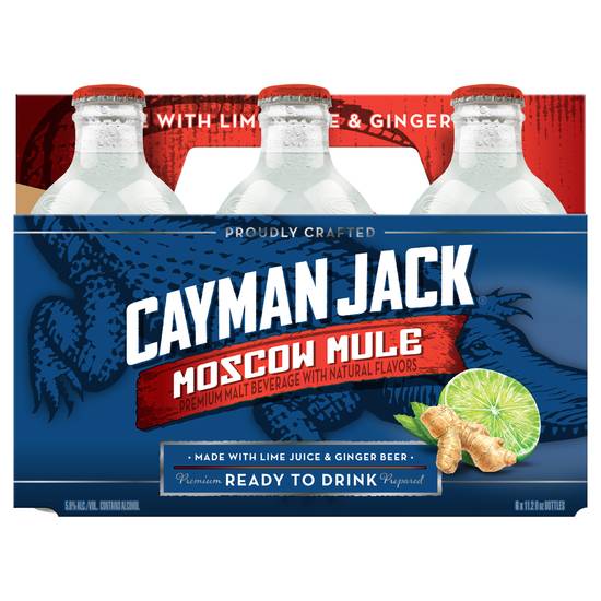 Cayman Jack Moscow Mule Cocktail (6 ct, 11.2 fl oz)