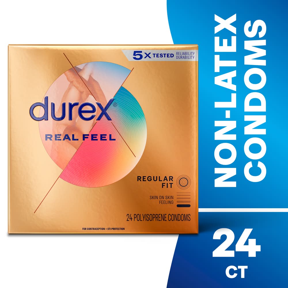 Durex Realfeel Non-Latex Condoms (4.8 oz, 24 ct)