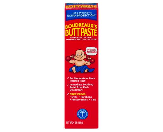 Boudreaux's Butt Paste Maximum Strength Diaper Rash Ointment