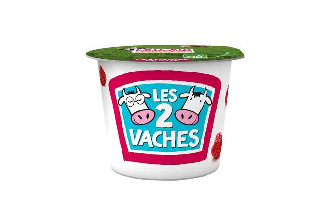 Les 2 Vaches Bio Framboise 115gr