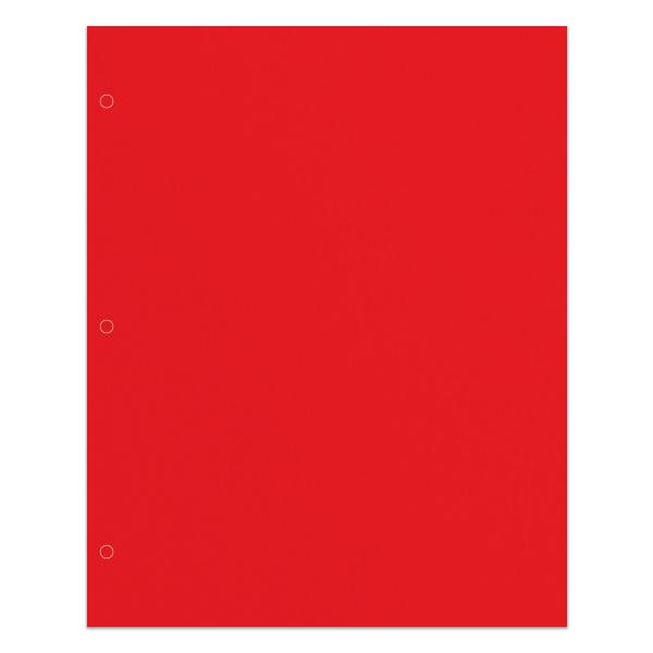 Office Depot Brand 2-pocket School-Grade Paper Folder, Letter Size, Red
