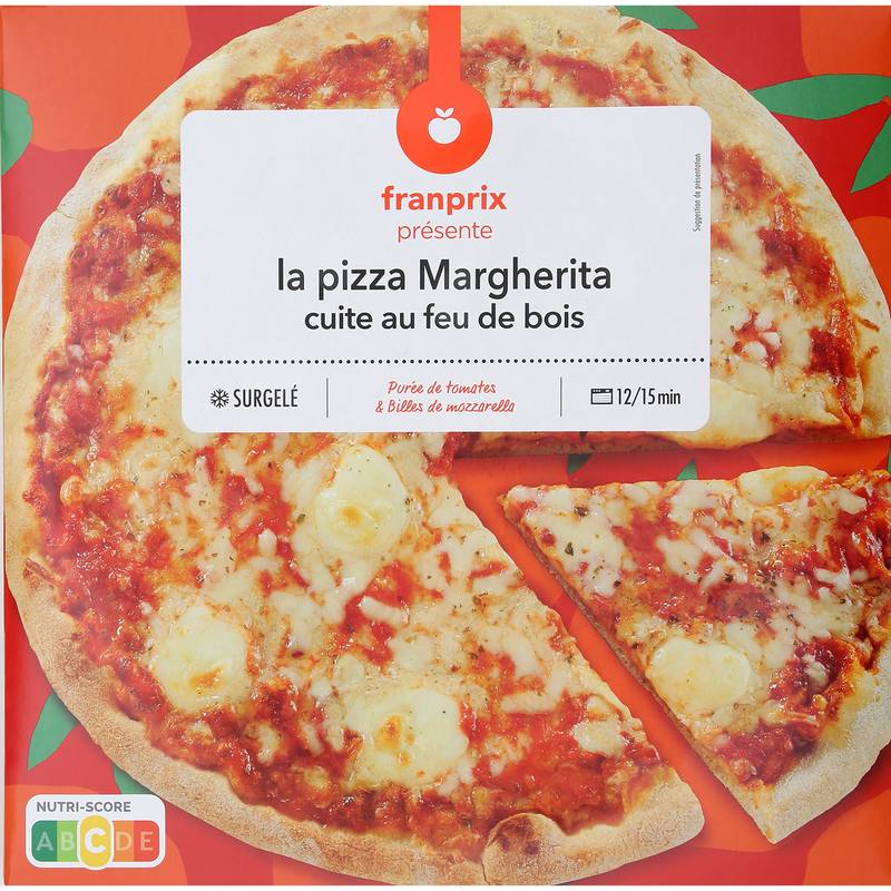 Franprix - Pizza margherita au feu de bois (400g)