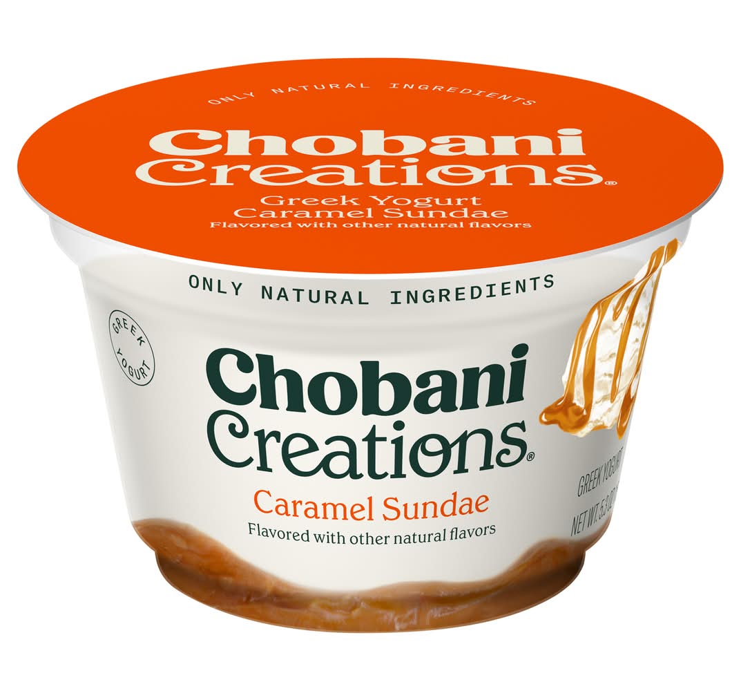 Chobani Creations Greek Yogurt, Caramel Sundae (5.3 oz)