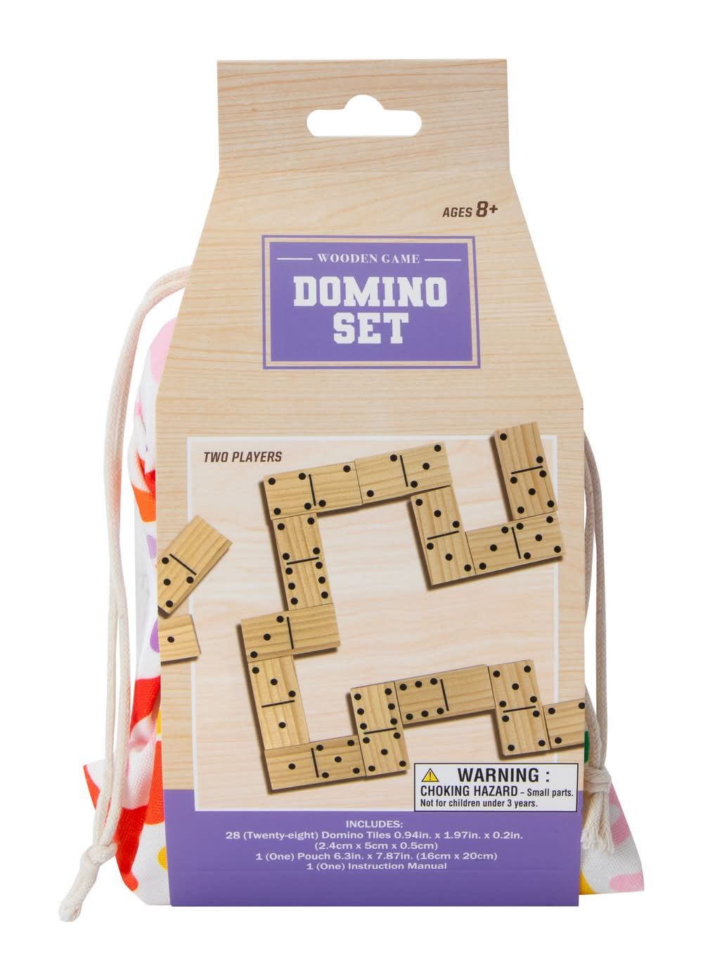 Wooden Domino Game Set
