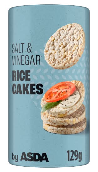 ASDA Salt - Vinegar, Crisp and Tangy Rice Cakes (129g)