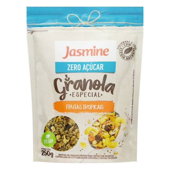 Jasmine granola especial com frutas tropicas zero açúcar (250g)