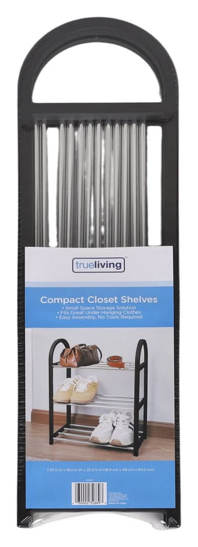True Living Compact Closet Shelves
