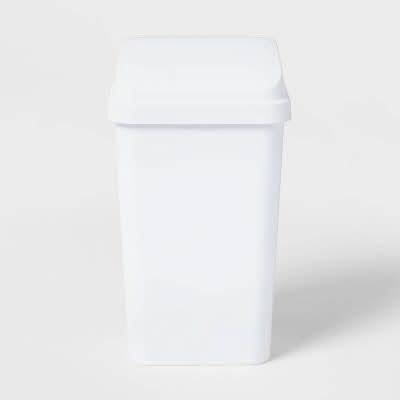 Brightroom Swing Top Waste Basket 13 Gallon, White