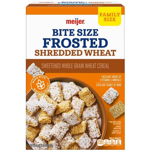 Meijer Bite Size Frosted Shredded Wheat Cereal (24 oz)