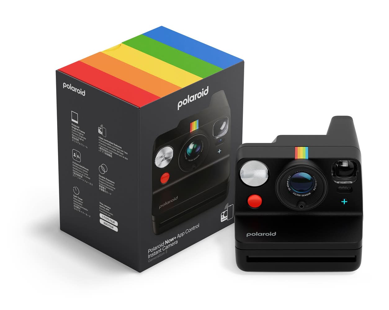 Polaroid Now+ App Control Instant Camera Generation 3, Black