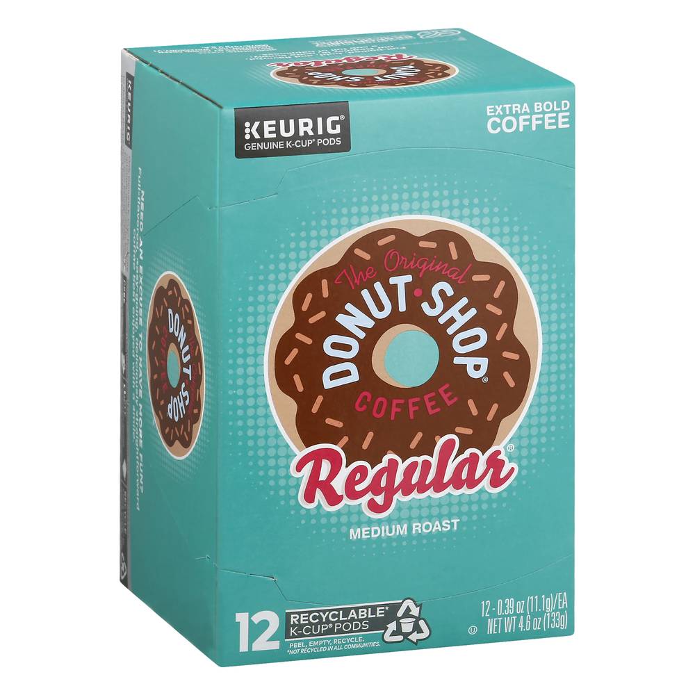 Keurig Donut Shop Medium Roast Regular Coffee K-Cup Pods (4.68 oz, 12 ct)