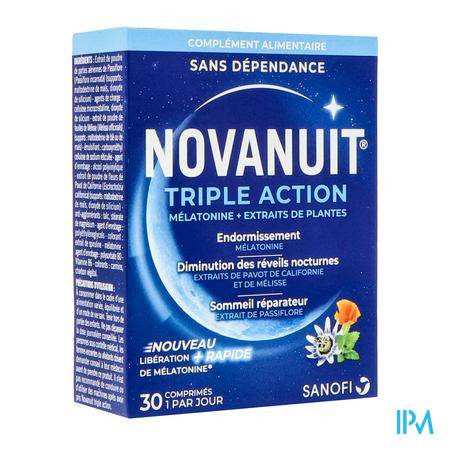 Novanuit Triple Action Comprime 30 Immunité - Compléments alimentaires