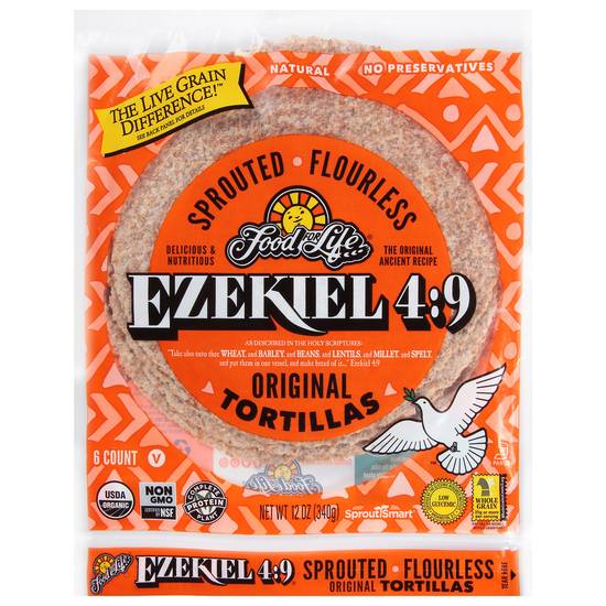 Food For Life Original Sprouted Flourless Tortillas