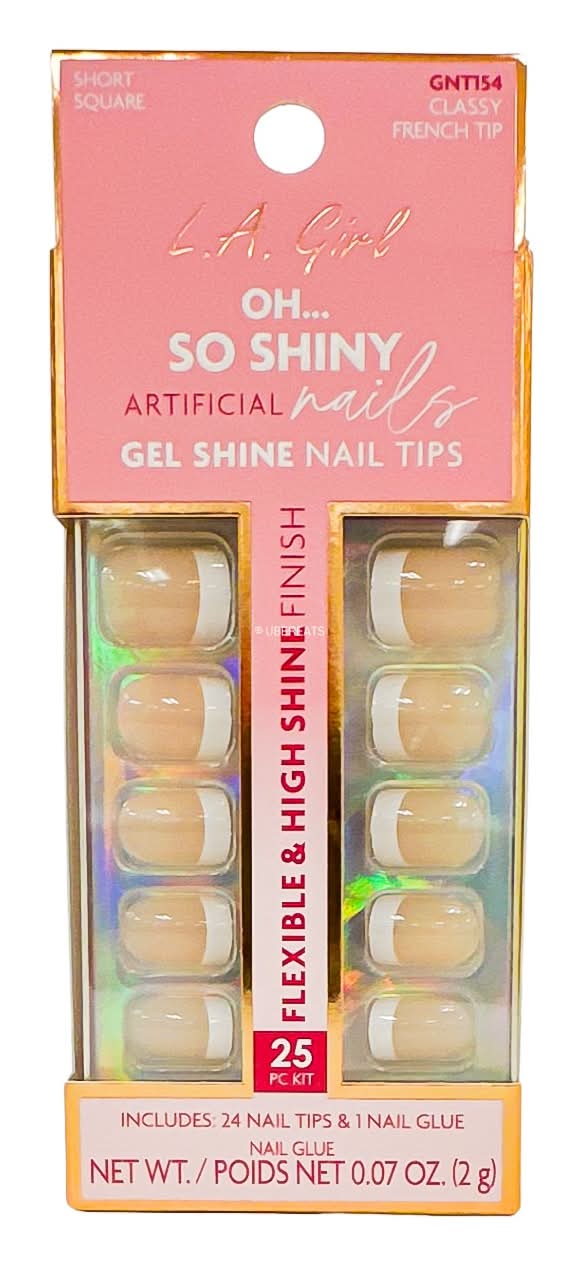 L.A. Girl Oh So Shiny Artificial Nail Tips (25 ct)