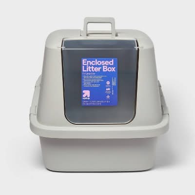 up&up Enclosed Cat Litter Box, Gray (2 ct)