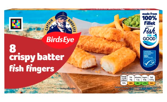 Birds Eye Crispy Batter Fish Fingers (224g)